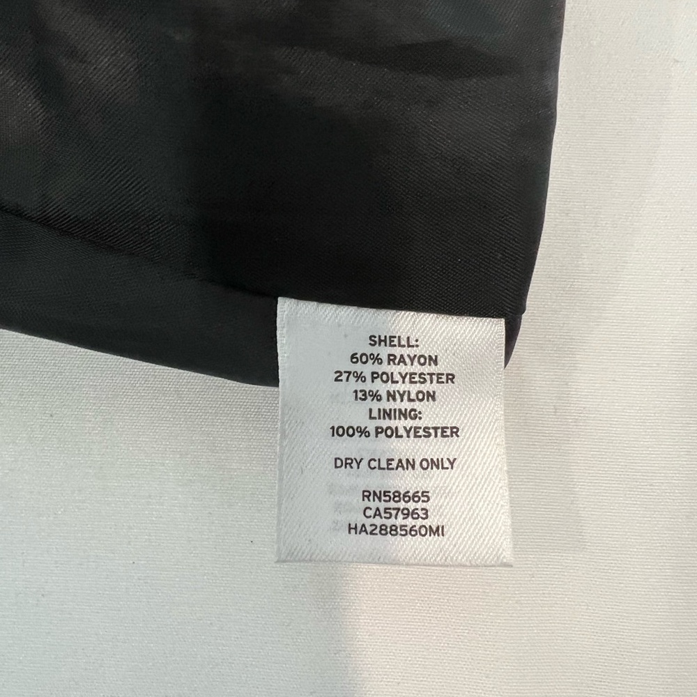 Halogen Black & Cobalt Blue Horizontal Stripe A-Line Midi Skirt Women’s Size 10 - Picture 5 of 5